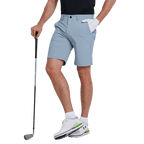 GoPlayer Men's Elastic Waist Golf Shorts (Sailor Blue)