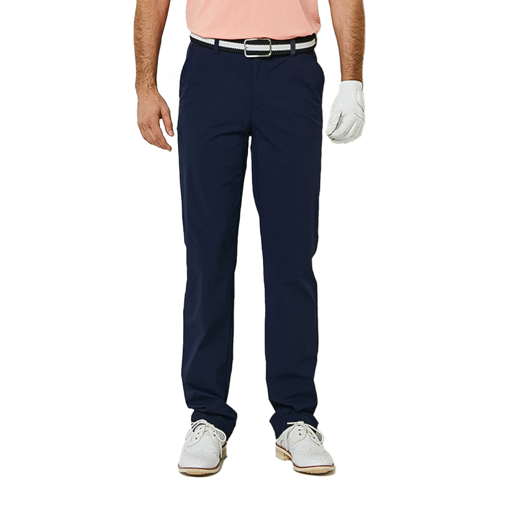 GoPlayer Men's Elastic Waist Golf Pants (Navy Blue)