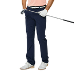 GoPlayer Men's Elastic Waist Golf Pants (Navy Blue)