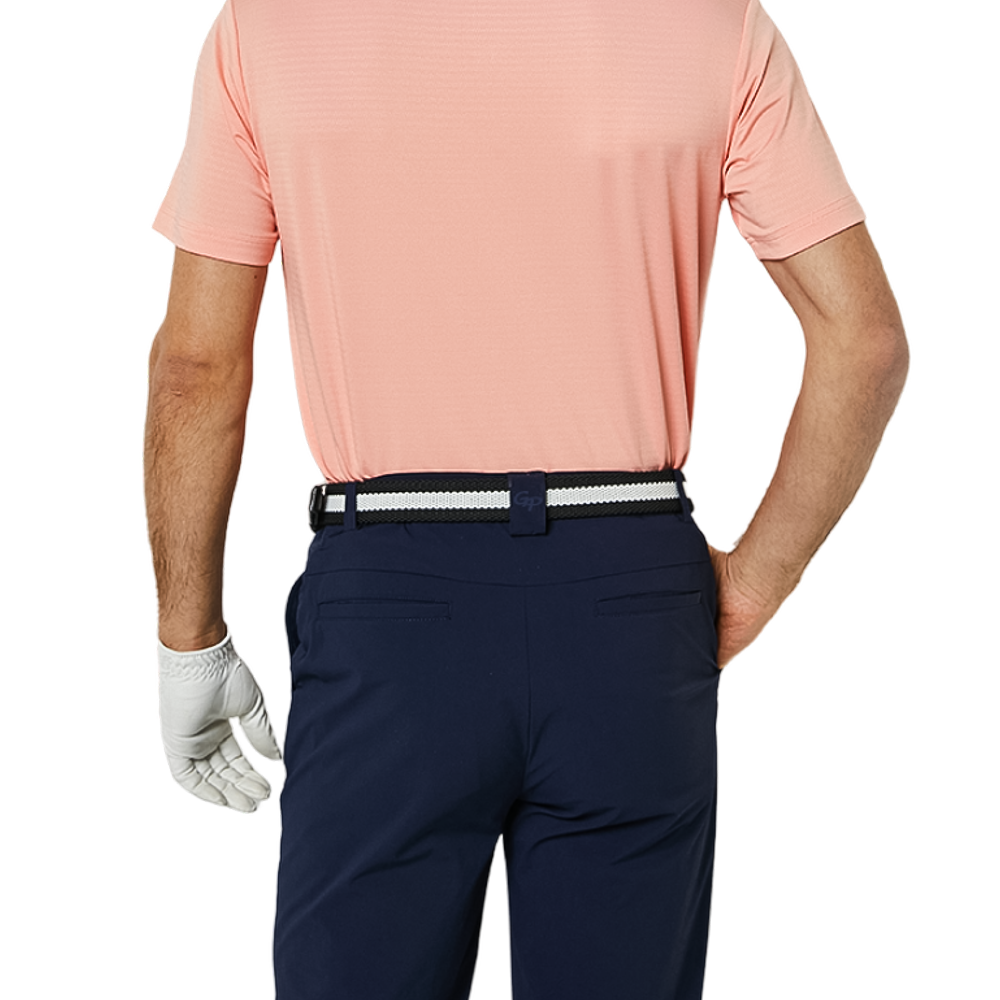 GoPlayer Men's Elastic Waist Golf Pants (Navy Blue)