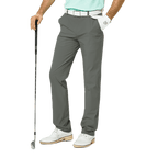 GoPlayer男彈性腰高爾夫長褲(中灰)