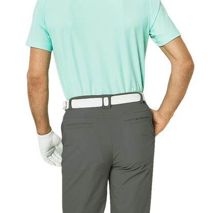 GoPlayer Men's Elastic Waist Golf Pants (Medium Gray)