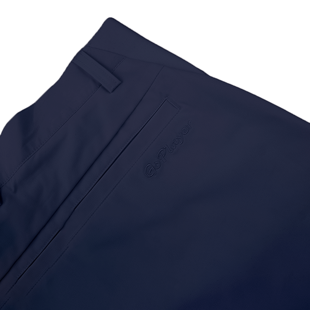 GoPlayer Men's Elastic Waist Golf Pants (Dark Blue)