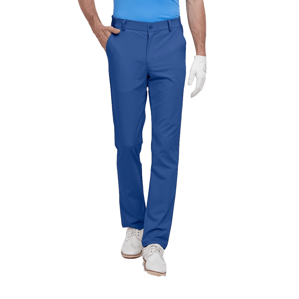 GoPlayer Men's Elastic Waist Golf Pants (Grey Blue)