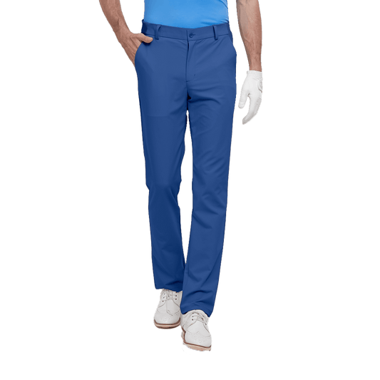 GoPlayer Men's Elastic Waist Golf Pants (Grey Blue)