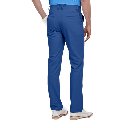 GoPlayer Men's Elastic Waist Golf Pants (Grey Blue)