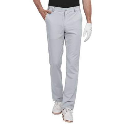 GoPlayer Men's Elastic Waist Golf Pants 2023 (Light Gray)