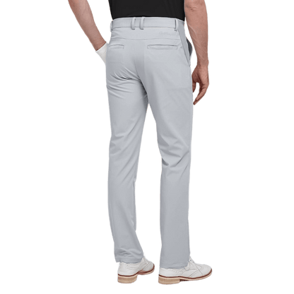 GoPlayer Men's Elastic Waist Golf Pants 2023 (Light Gray)