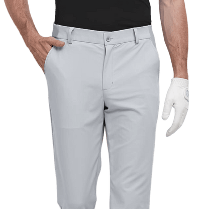 GoPlayer Men's Elastic Waist Golf Pants 2023 (Light Gray)