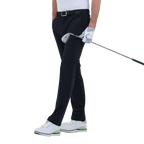 GoPlayer Men's Perforated Breathable Golf Trousers (Black)