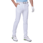 GoPlayer メンズ 穴あき撥水ゴルフ パンツ (ホワイト) 2024