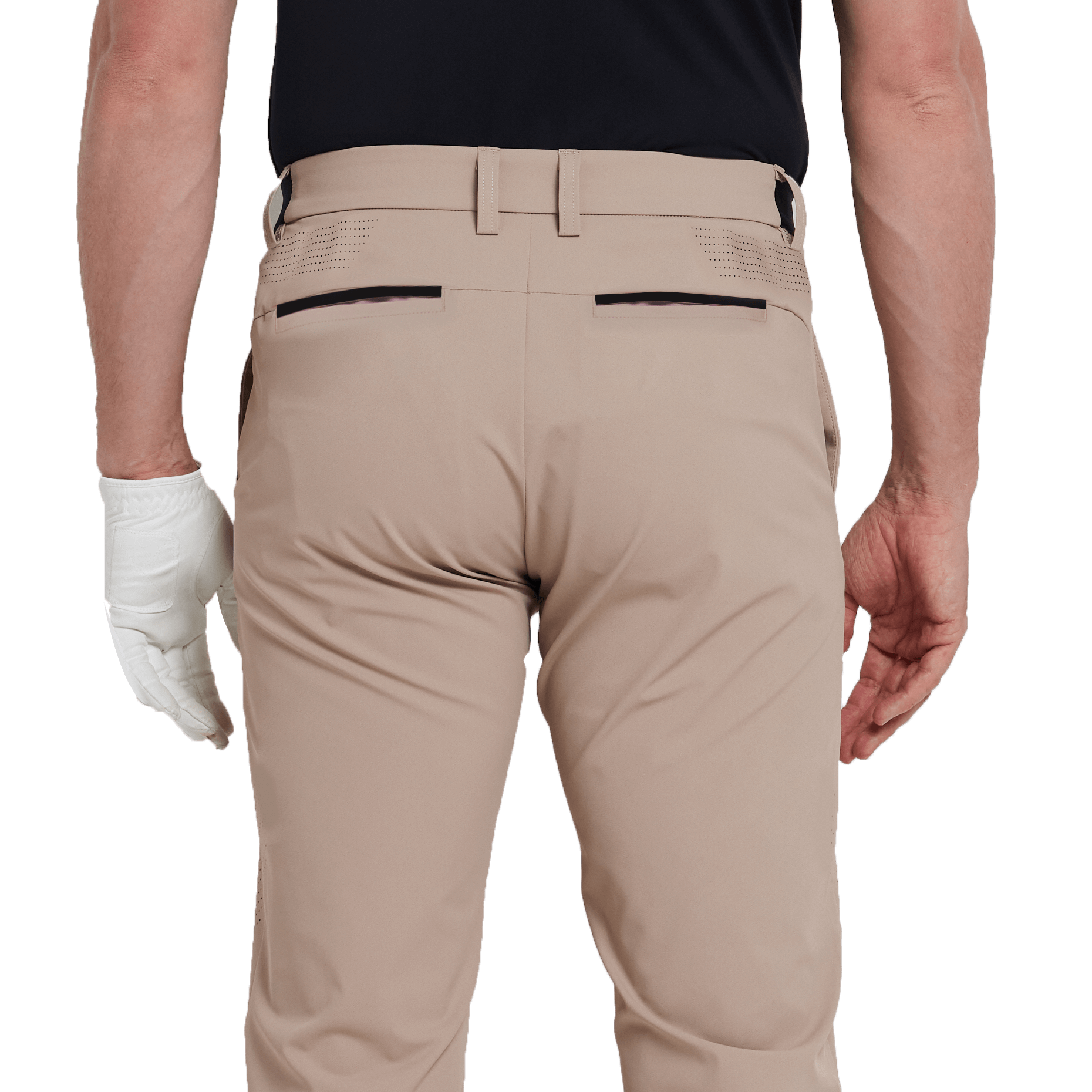 GoPlayer男吸濕排汗高爾夫長褲(卡其)2025