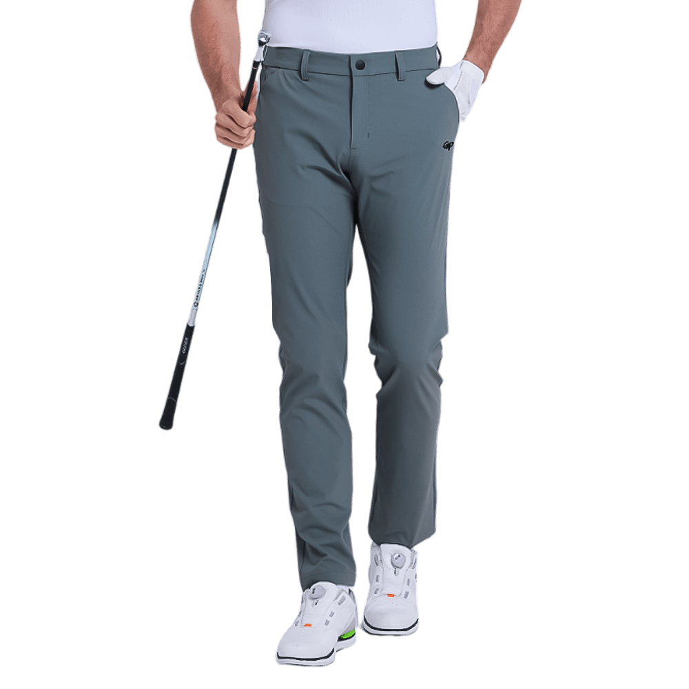 GoPlayer メンズ 吸湿速乾ゴルフパンツ（ダークグレー）2025