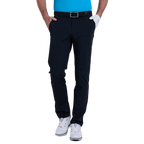 GoPlayer メンズ 伸縮性ウエスト パンチング ゴルフパンツ (ブラック)