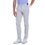 GoPlayer メンズ 伸縮性ウエスト パンチング ゴルフパンツ (コールドグレー)