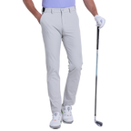 GoPlayer メンズ 伸縮性ウエスト パンチング ゴルフパンツ (コールドグレー)