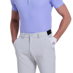 GoPlayer メンズ 伸縮性ウエスト パンチング ゴルフパンツ (コールドグレー)