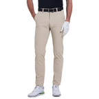 GoPlayer メンズ 伸縮性ウエスト パンチング ゴルフパンツ (ライトカーキ)