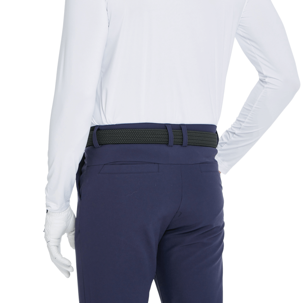 GoPlayer メンズ 秋冬用 伸縮性ウエスト ゴルフパンツ (ネイビーブルー)
