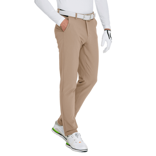 GoPlayer メンズ 秋冬用 伸縮性ウエスト ゴルフパンツ (カーキ)
