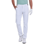 GoPlayer メンズ エラスティック ゴルフパンツ (ホワイト)