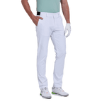 GoPlayer メンズ エラスティック ゴルフパンツ (ホワイト)