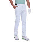 GoPlayer メンズ エラスティック ゴルフパンツ (ホワイト)