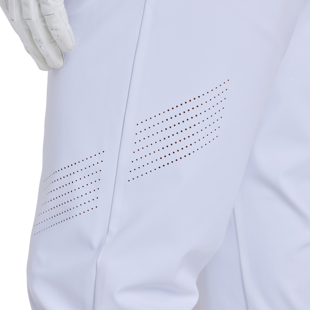 GoPlayer メンズ エラスティック ゴルフパンツ (ホワイト)