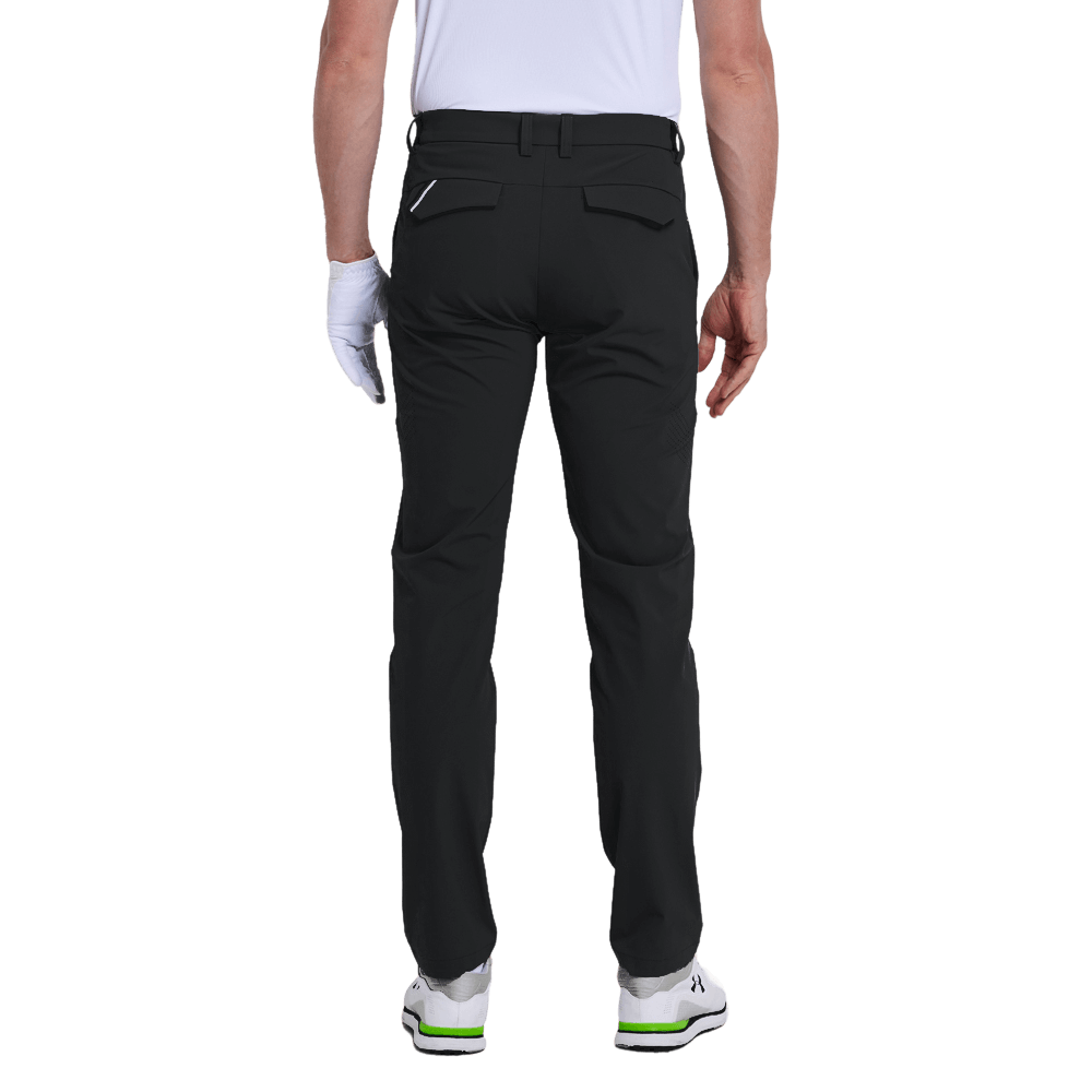 GoPlayer メンズ エラスティック ゴルフパンツ (ブラック)
