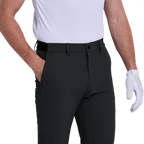 GoPlayer メンズ エラスティック ゴルフパンツ (ブラック)