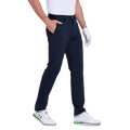 GoPlayer メンズ エラスティック ゴルフパンツ (ネイビーブルー)