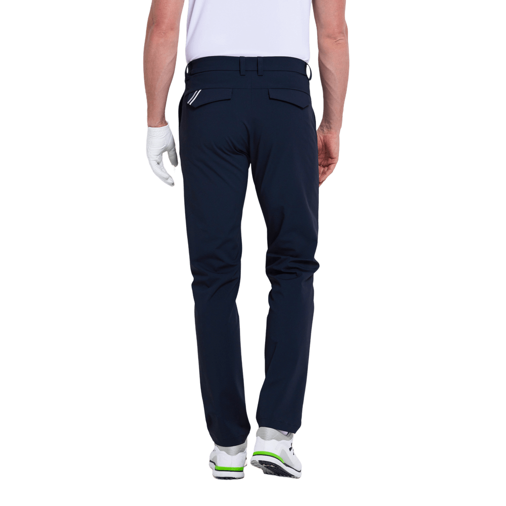 GoPlayer メンズ エラスティック ゴルフパンツ (ネイビーブルー)