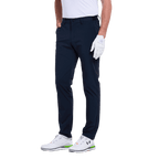 GoPlayer メンズ エラスティック ゴルフパンツ (ネイビーブルー)