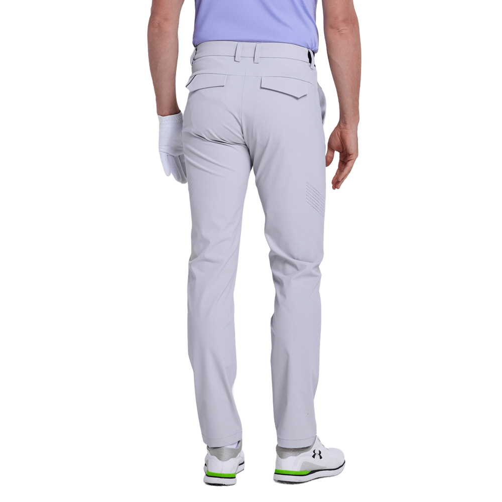 GoPlayer メンズ エラスティック ゴルフパンツ (ライトグレー)