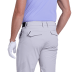 GoPlayer メンズ エラスティック ゴルフパンツ (ライトグレー)