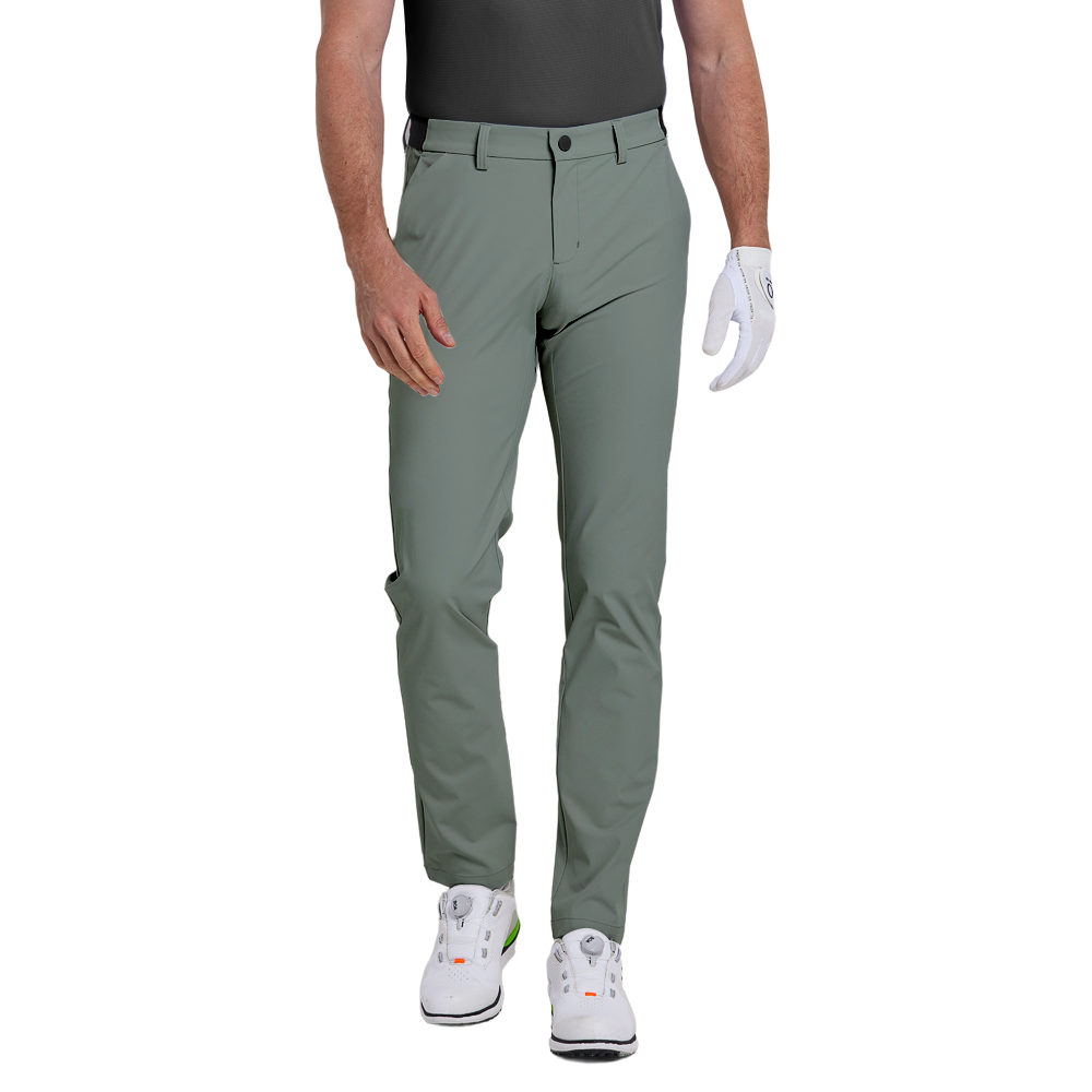 GoPlayer Men's 4-Way Stretch Golf Pants (Bean Green)