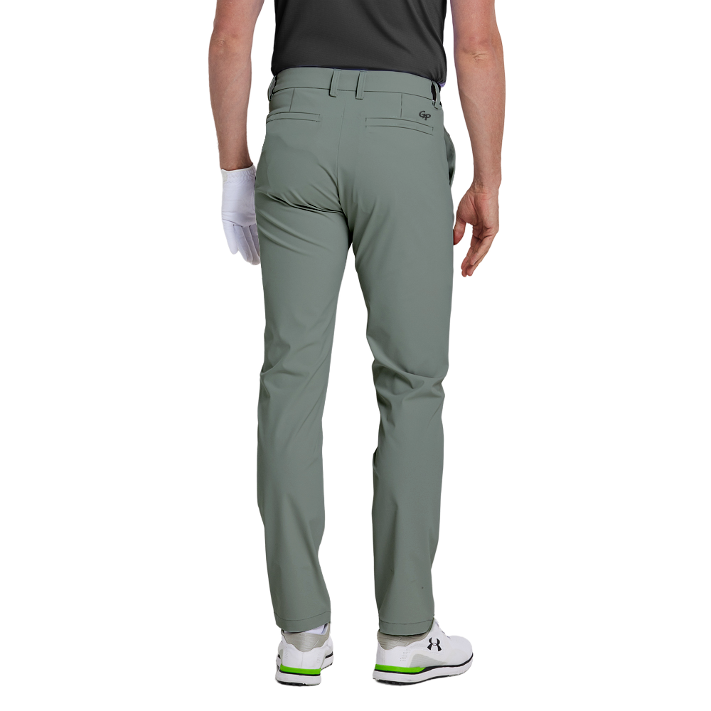 GoPlayer Men's 4-Way Stretch Golf Pants (Bean Green)