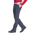 GoPlayer彈性腰圍快乾高爾夫長褲(灰格紋)