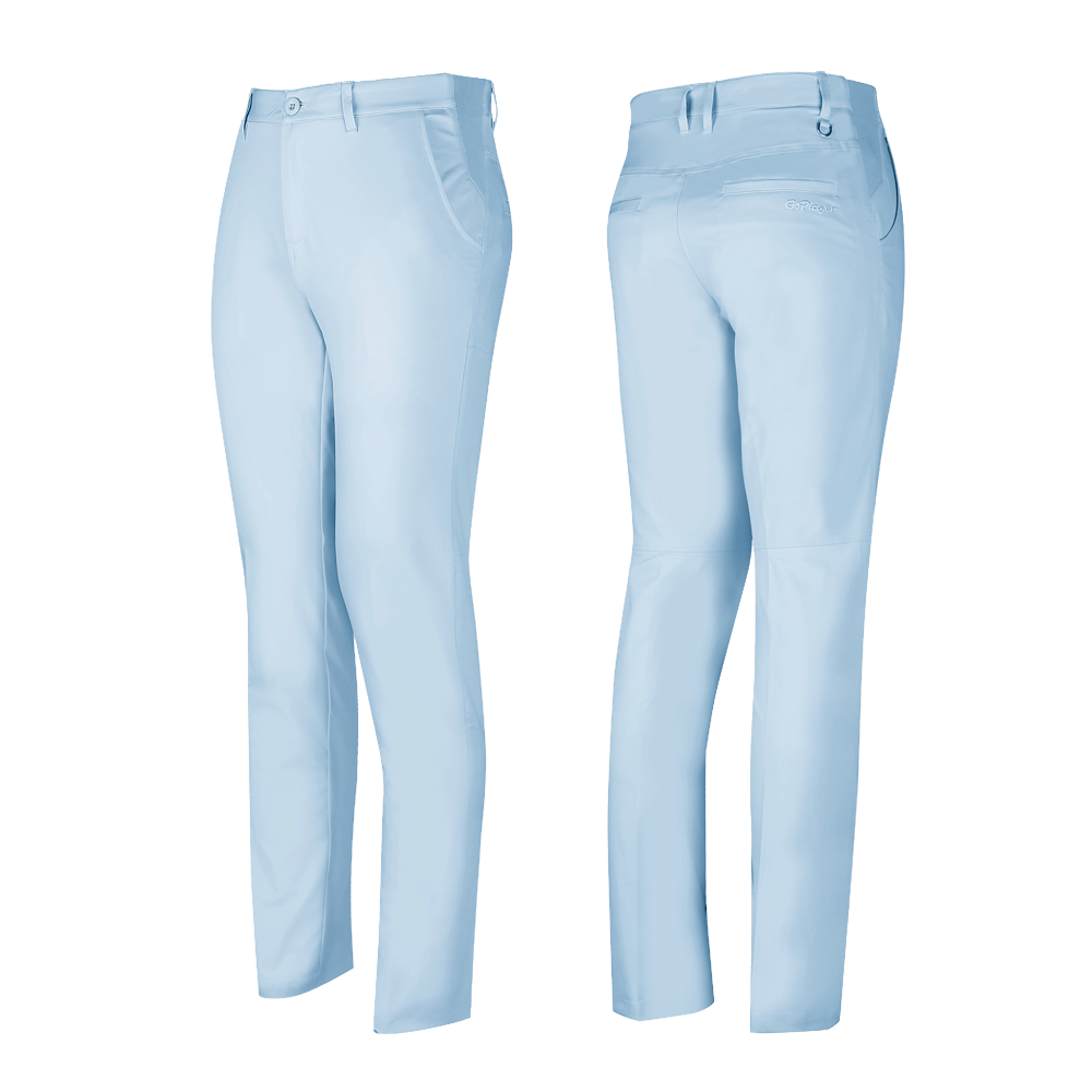 GoPlayer elastic waist quick-drying golf trousers (light gray blue)