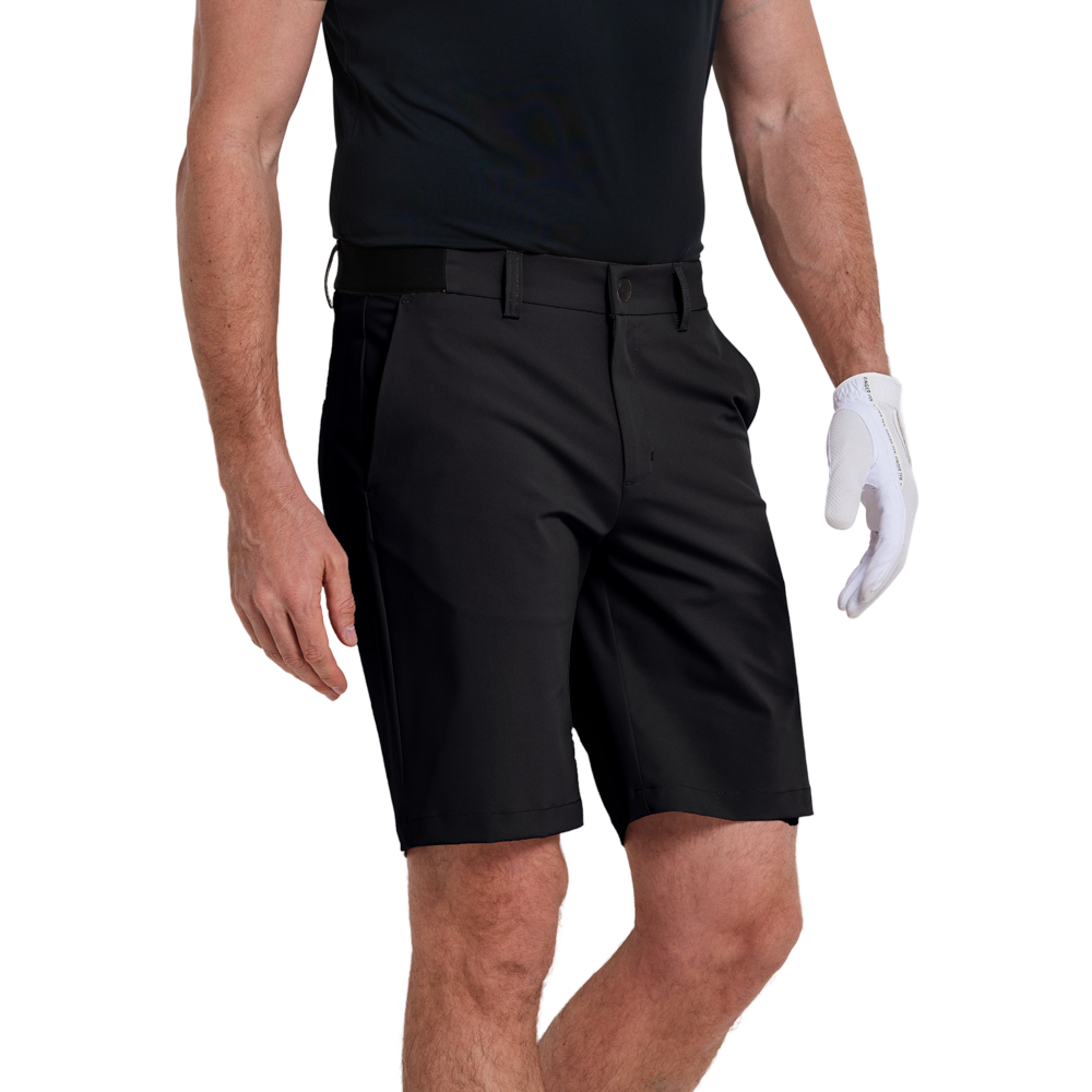 GoPlayer メンズ ストレッチウエスト 速乾 ショートパンツ (ブラック) 2026