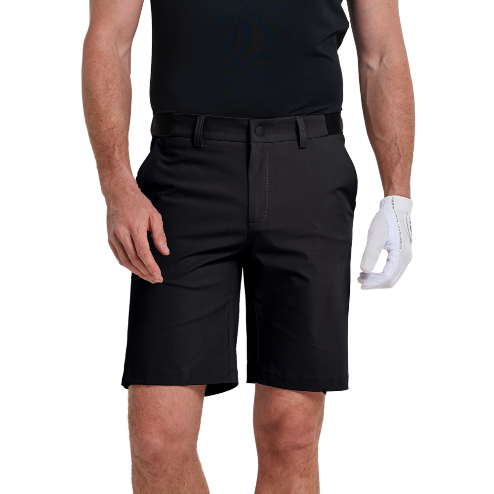 GoPlayer メンズ ストレッチウエスト 速乾 ショートパンツ (ブラック) 2026