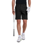 GoPlayer メンズ ストレッチウエスト 速乾 ショートパンツ (ブラック) 2026