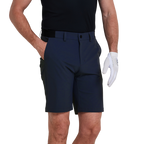 GoPlayer男彈性腰快乾短褲(藏青)2026