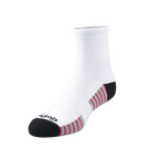 GoPlayer メンズ 細針竹炭アンクルスポーツ ソックス (ホワイト)