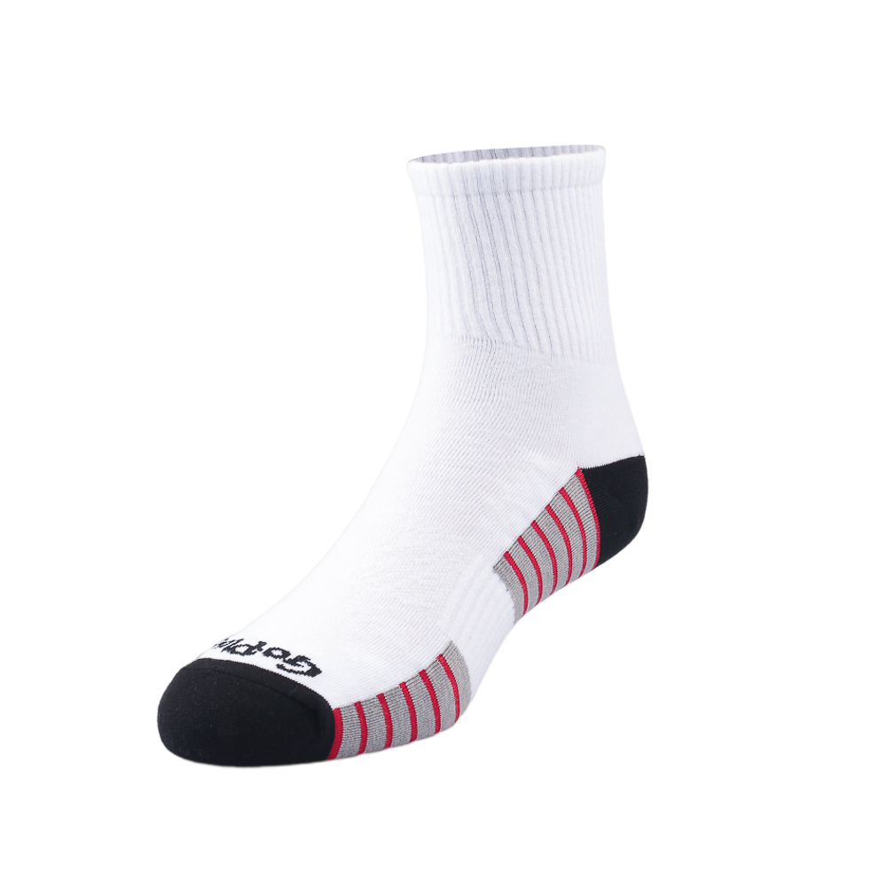 GoPlayer Men's Fine Needle Bamboo Charcoal Ankle Sports Socks (White)