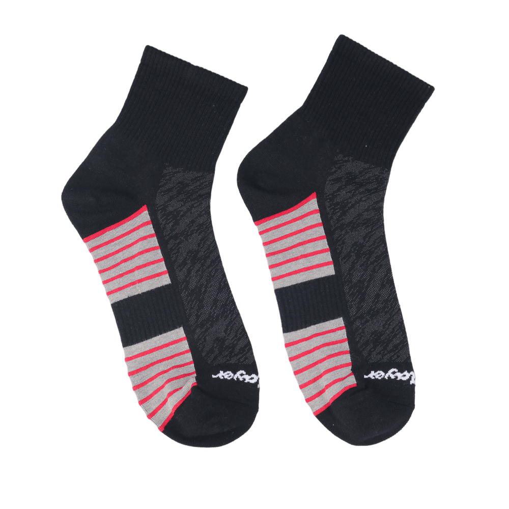 GoPlayer Men's Fine Needle Bamboo Charcoal Ankle Sports Socks (Black)