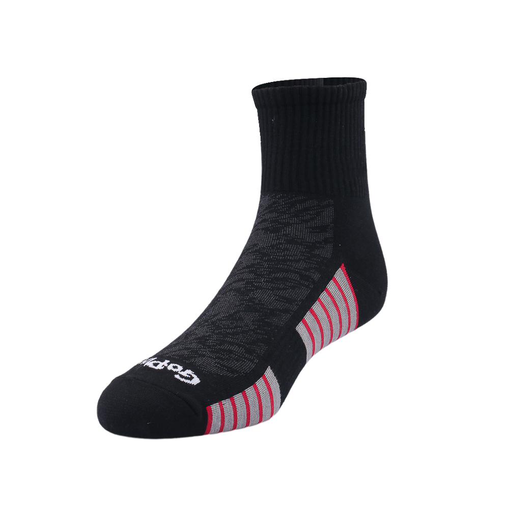 GoPlayer メンズ 細針竹炭アンクルスポーツ ソックス (ブラック)