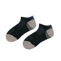 GoPlayer メンズ 竹炭エアクッション スポーツ アンクル ソックス (ブラック)