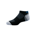 GoPlayer Men's Bamboo Charcoal Air Cushion Sports Ankle Socks (Black)