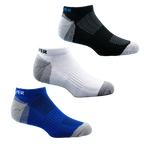 GoPlayer メンズ 竹炭エアクッション スポーツ アンクル ソックス (ホワイト)